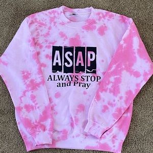Tie dye pink sweatshirt